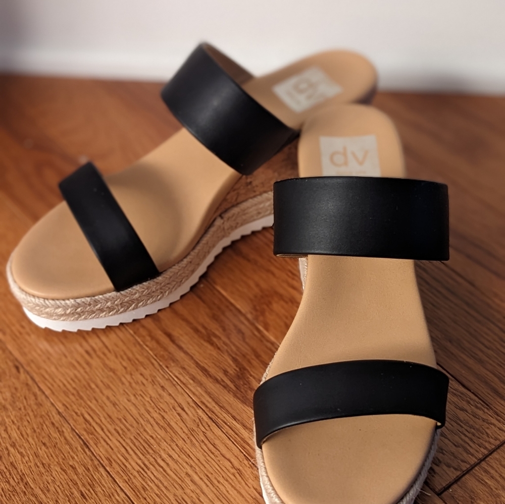 DV by Dolce Vita Emara Double Band Wedges